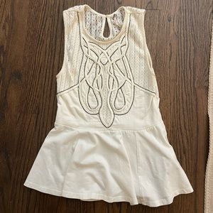 Free people peplum size small top